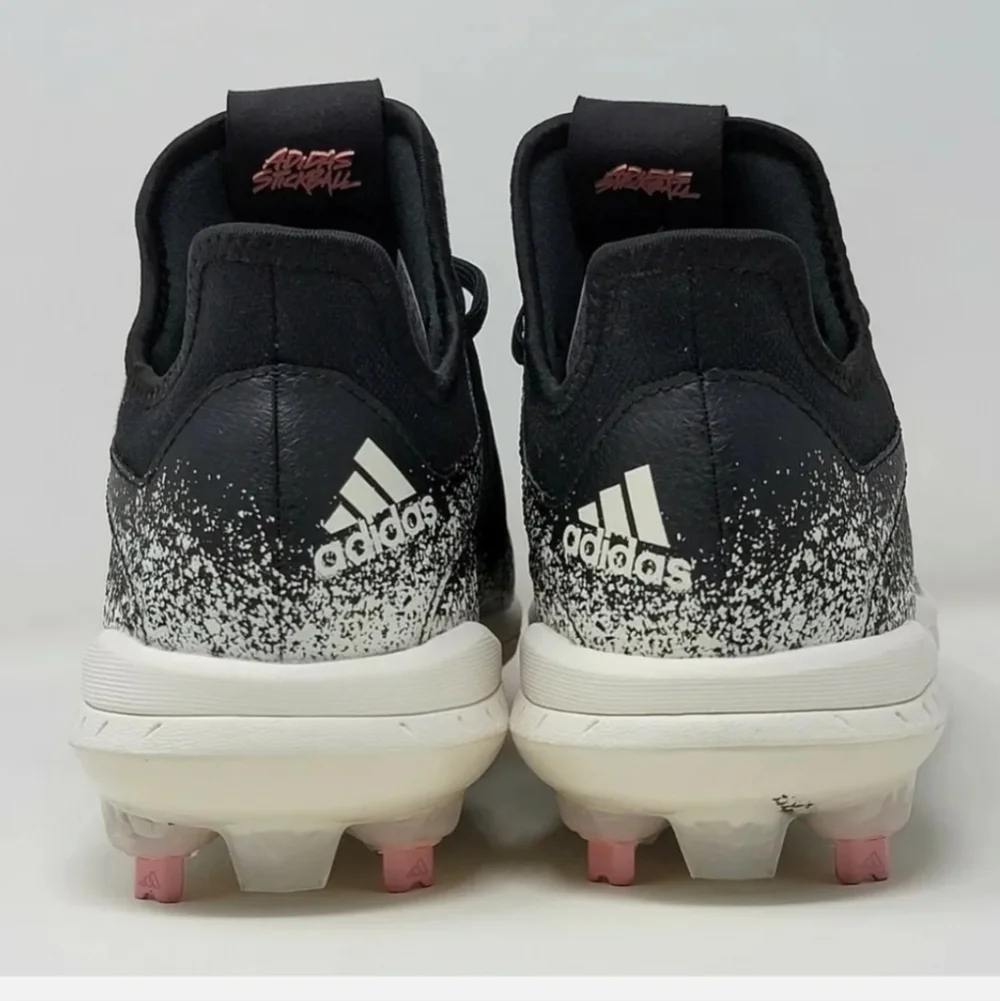Adidas Adizero Grail Stick Baseball Cleats Black White Pink Mens Sz 13.5 New